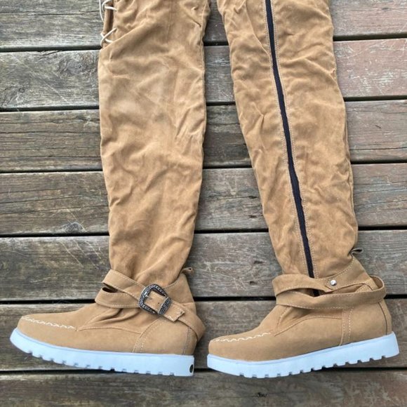 Over the Knee Moccasin Boots - Picture 2 of 3